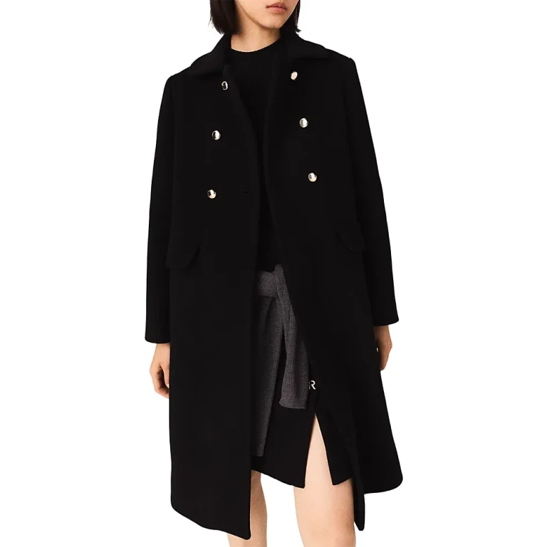 Maje Long Wool Blend Coat