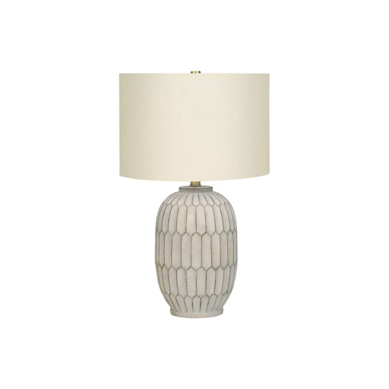 24 Inch Cream Resin Table Lamp