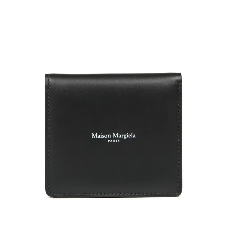Portefeuille en cuir avec logo Maison Margiela