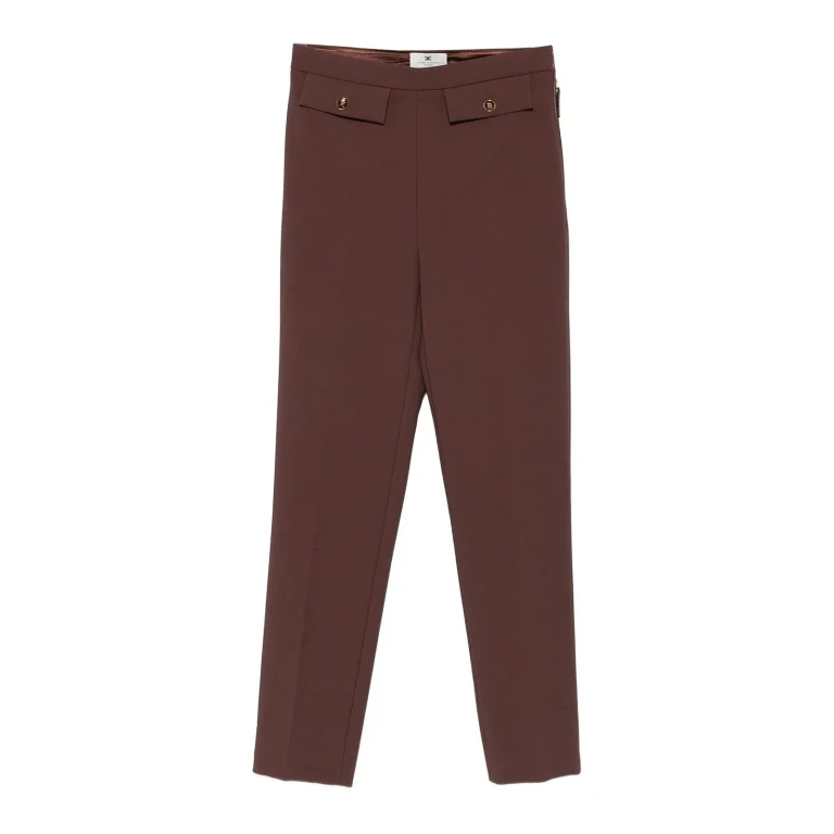 Elisabetta Franchi Pantalons Décontractés - Camel