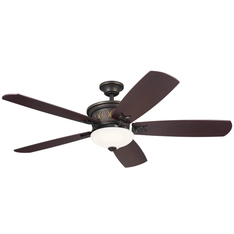 Crescent 56" Indoor Ceiling Fan in Olde Bronze with Gold Highlights