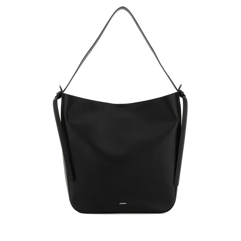 Alexander McQueen Black Leather Shopping Bag