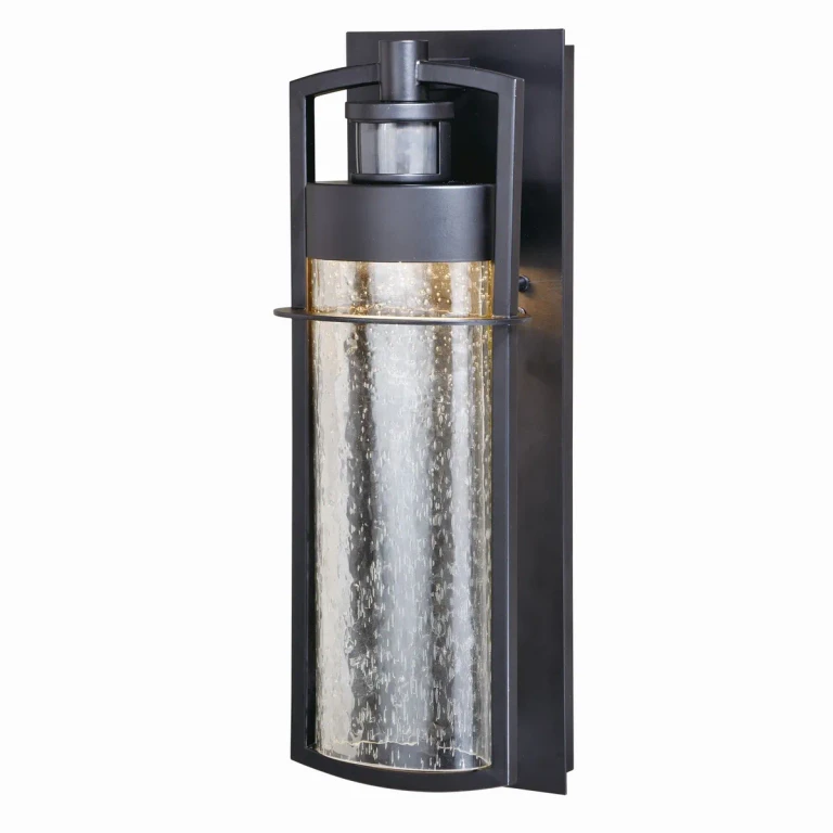 Carbon Bronze LED Motion Sensor Dusk to Dawn Outdoor Wall Light from the Logan Collection