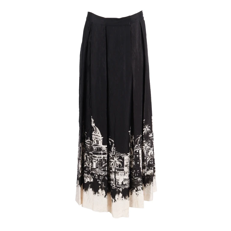 Shirt A Porter Maxi Wrap Skirt Black Viscose - Women