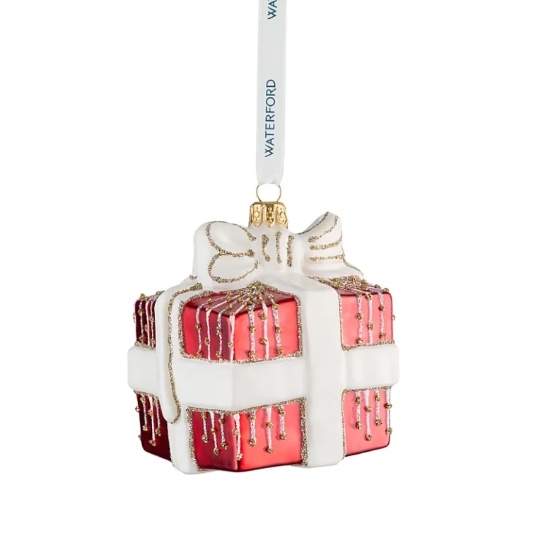 Waterford Holiday Heirlooms Red Present Ornament