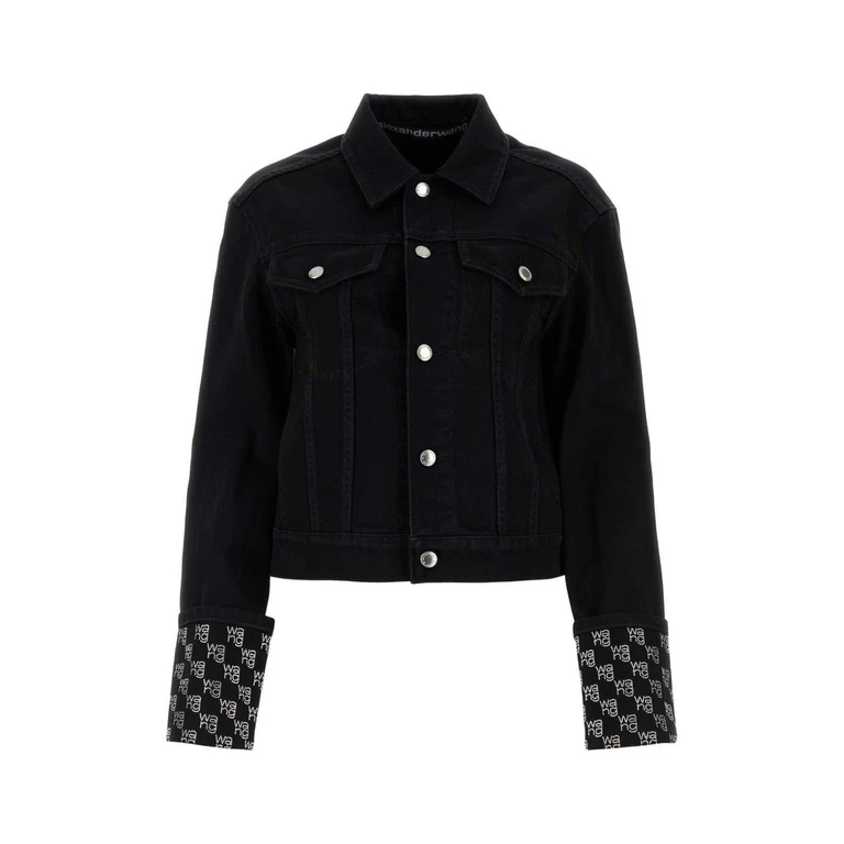 Alexander Wang Long Sleeved Embellished Denim Jacket