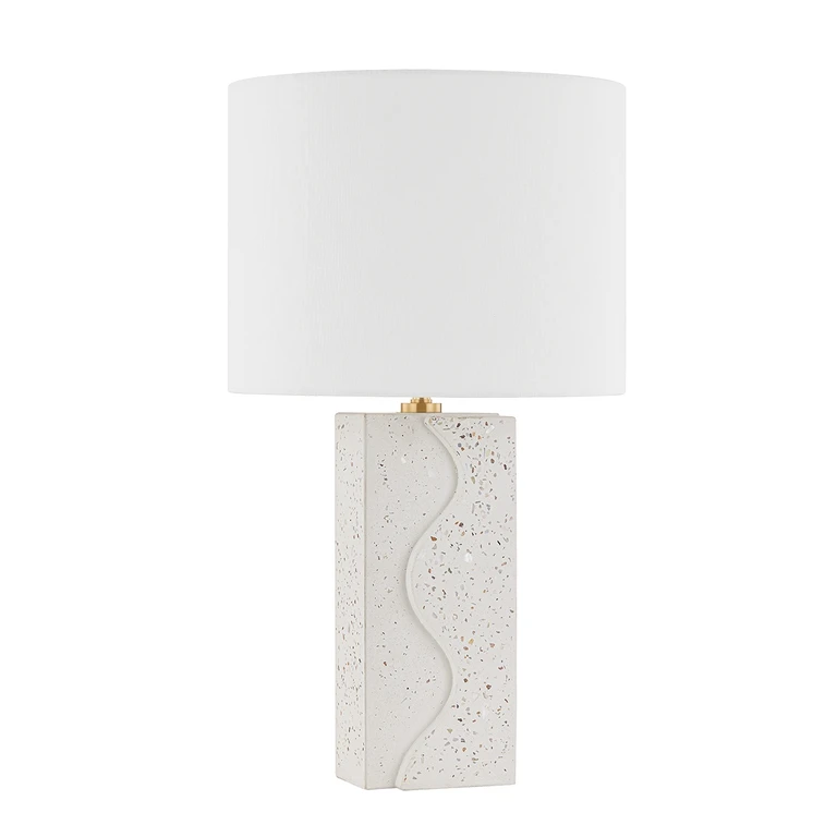 Aged Brass One Light Table Lamp from the Cort Collection