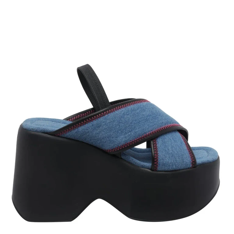 Heeled Sandal Woman color Blue (1G3160DC06BQMB521)
