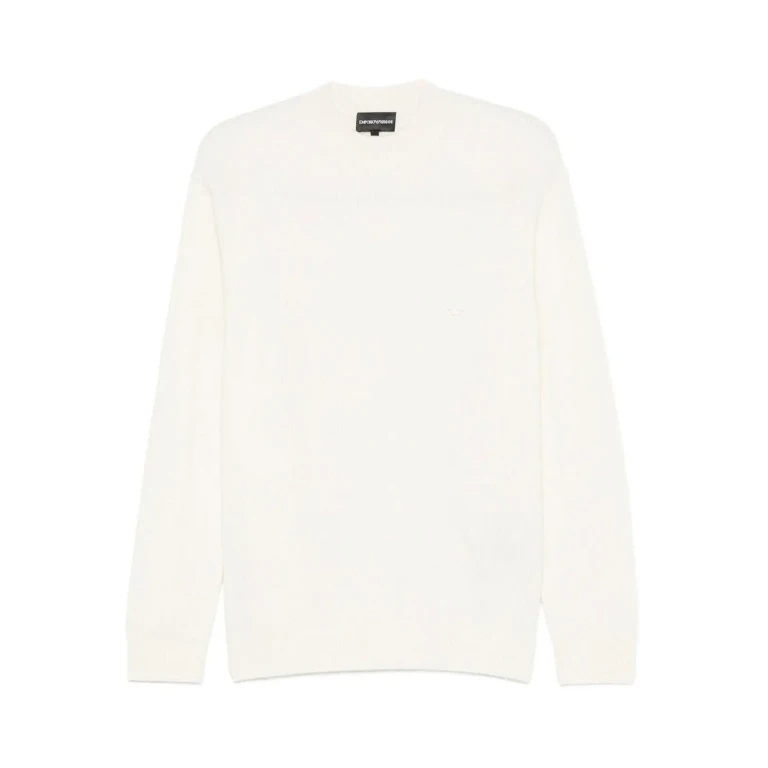 Emporio Armani Pull Col Rond - Blanc