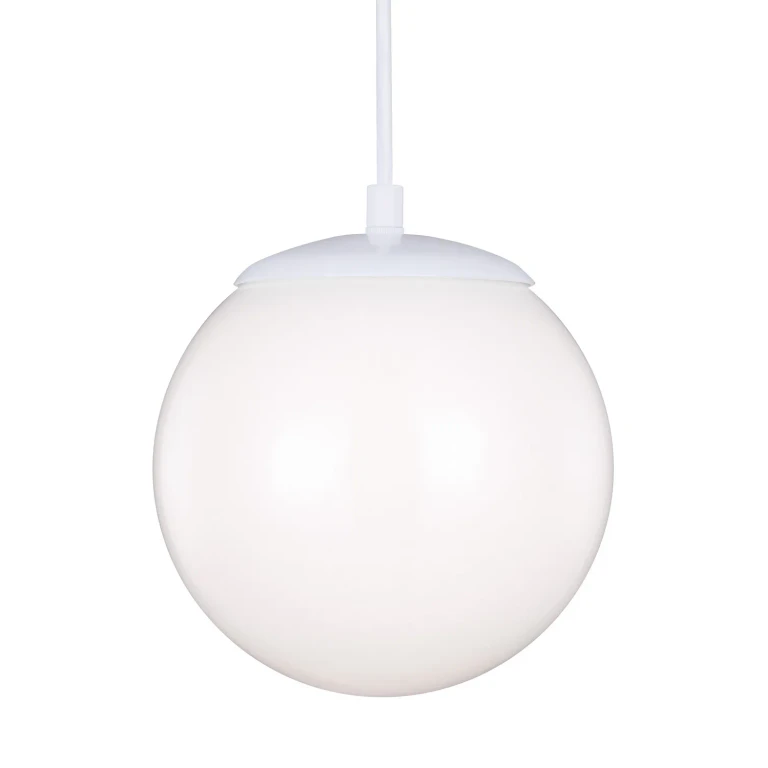 Leo 1-Light Pendant in White