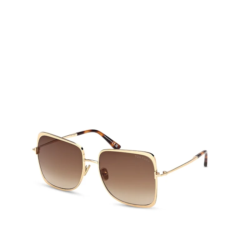 Tom Ford Tara Geometric Sunglasses, 57mm