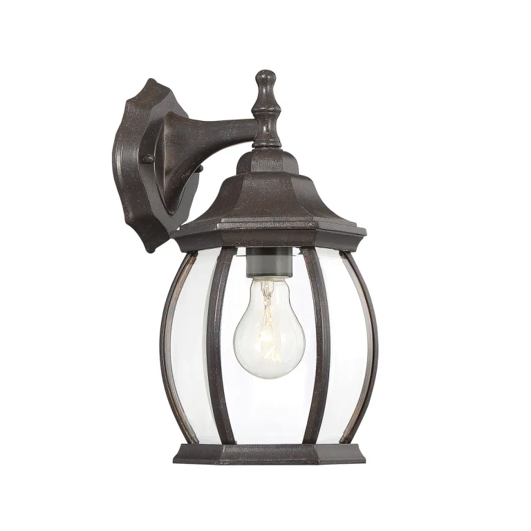 Trade Winds Everett 1-Light Outdoor Wall Lantern in Rustic Bronze - TW52253RB
