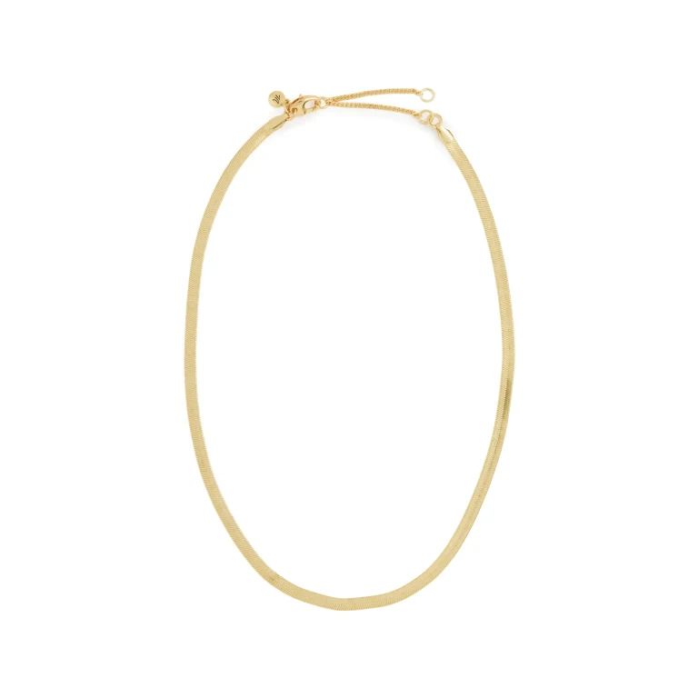 Madewell Herringbone Chain Necklace Vintage Gold One Size