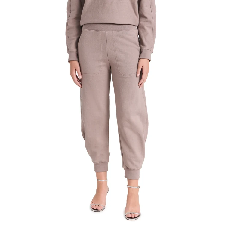 Tibi Sweatshirt Program Calder Longer Sweatpants Cement XXS