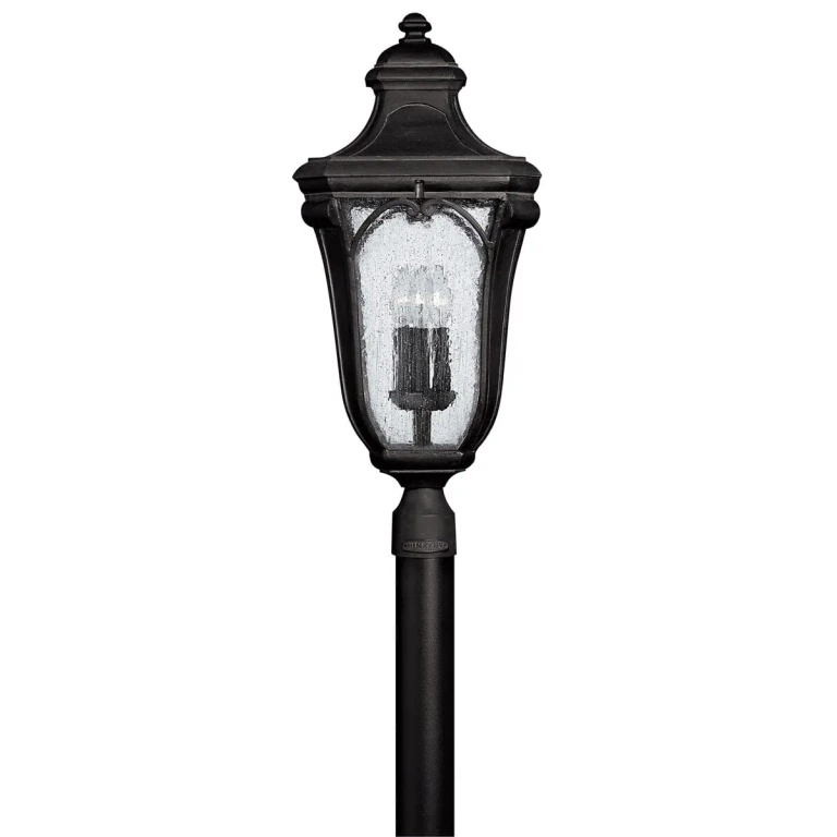 Museum Black LED Post Top Pier Mount from the Trafalgar Collection
