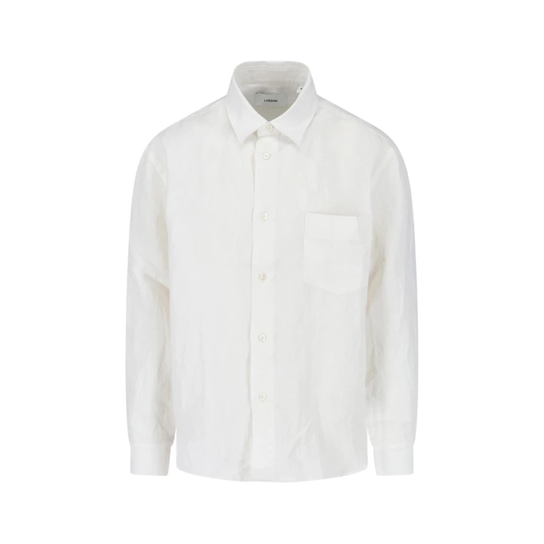 Lardini Shirts White Linen - Men