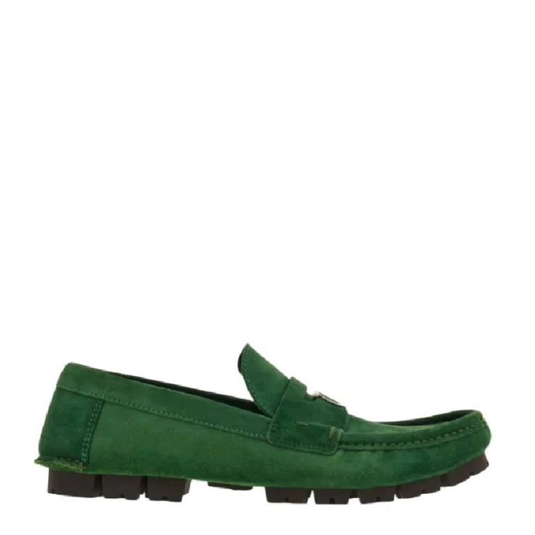 Ferragamo Gancini-Plaque Round-Toe Loafers