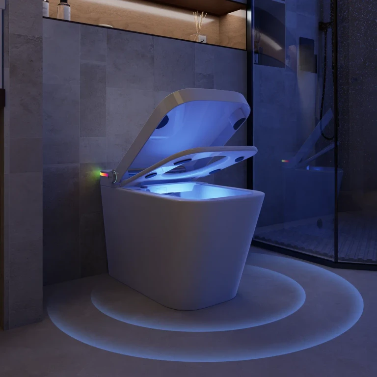 Automatic One-Piece Elongated Smart Toilet with Built-in Tank and Aromatherapy