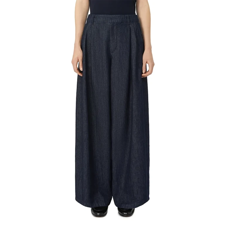 Max Mara Wide Leg Denim Pants