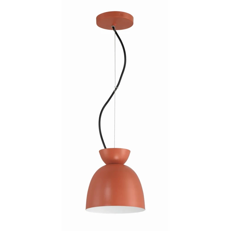 Baked Clay One Light Mini Pendant from the Ventura Dome Collection