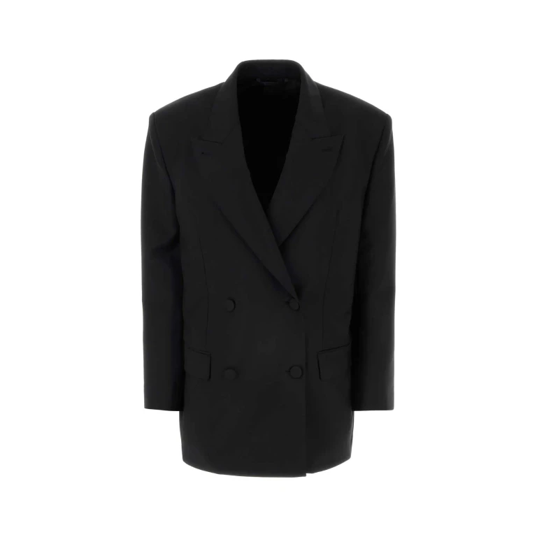 Givenchy Black Wool Blend Oversize Blazer