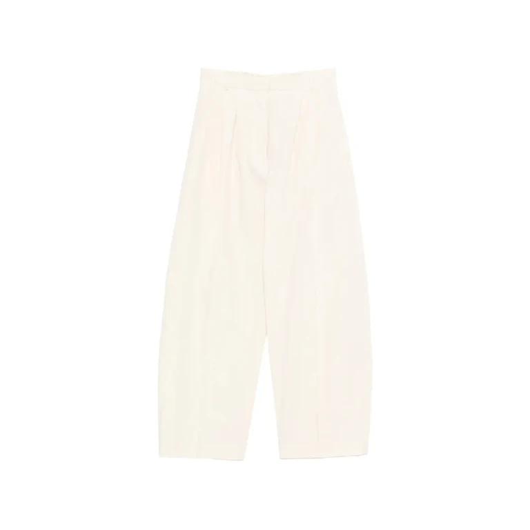 Mark Kenly Domino Tan Pleated Palazzo Pants