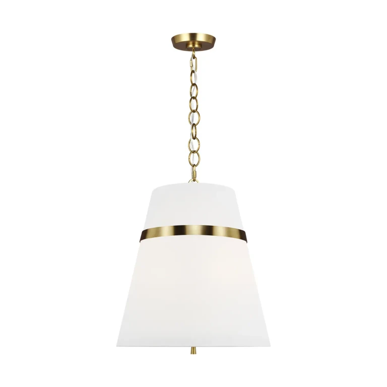 Cordtlandt 3-Light Pendant Light in Burnished Brass by Alexa Hampton
