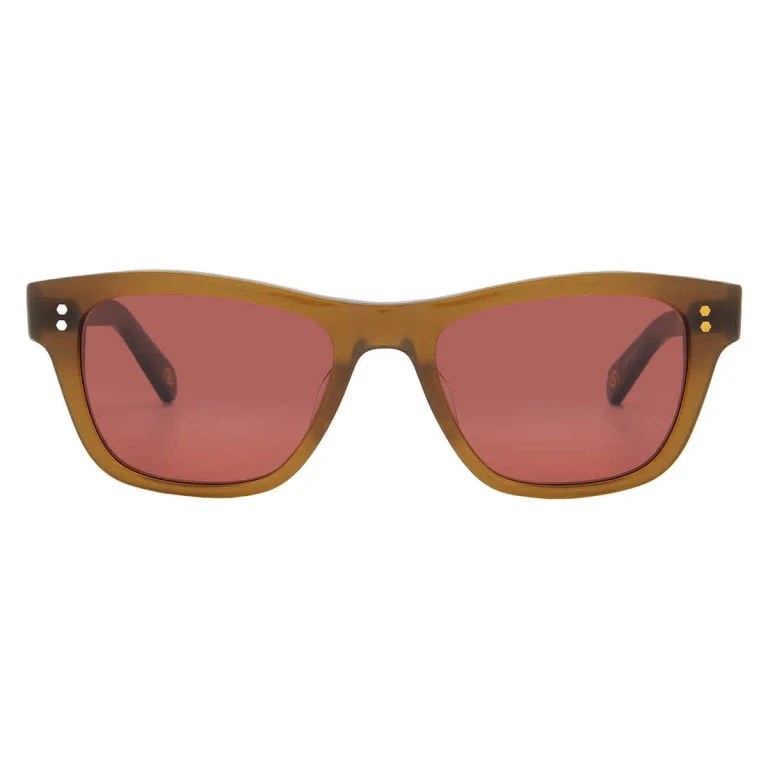 Mr. Leight DAMONE S Tahitian Rose Premium Glass Sport Unisex Sunglasses ML2048-51-CITR-WG/TAHR