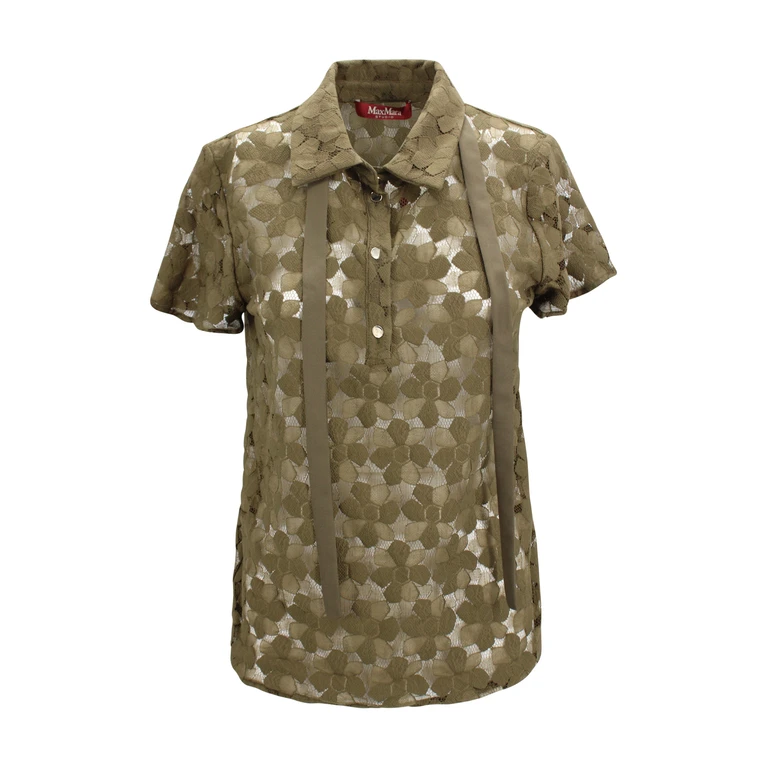 Max Mara Studio Top Green Fabric - Women