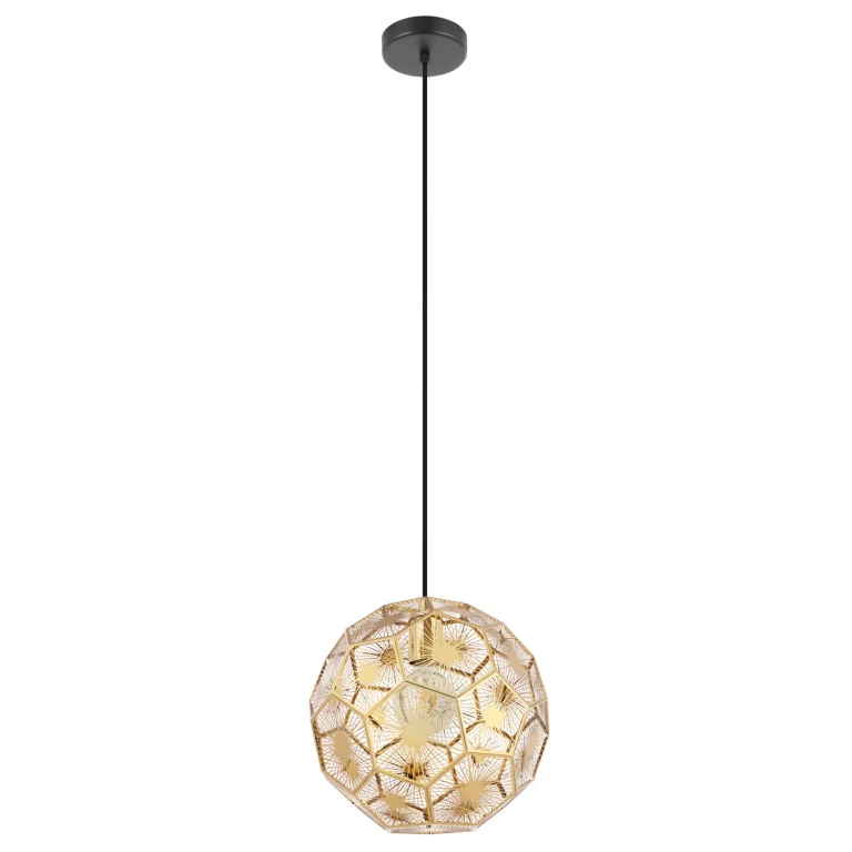 Structured Black One Light Pendant from the Skoura Collection