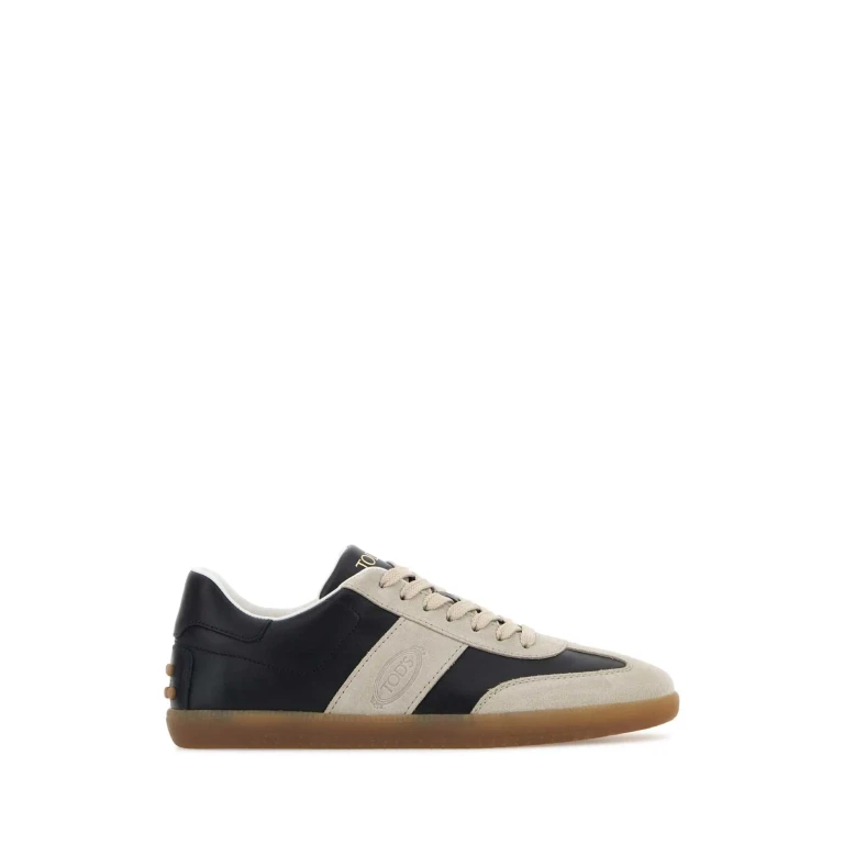 Tod's Two-tone Leather And Suede Sneakers