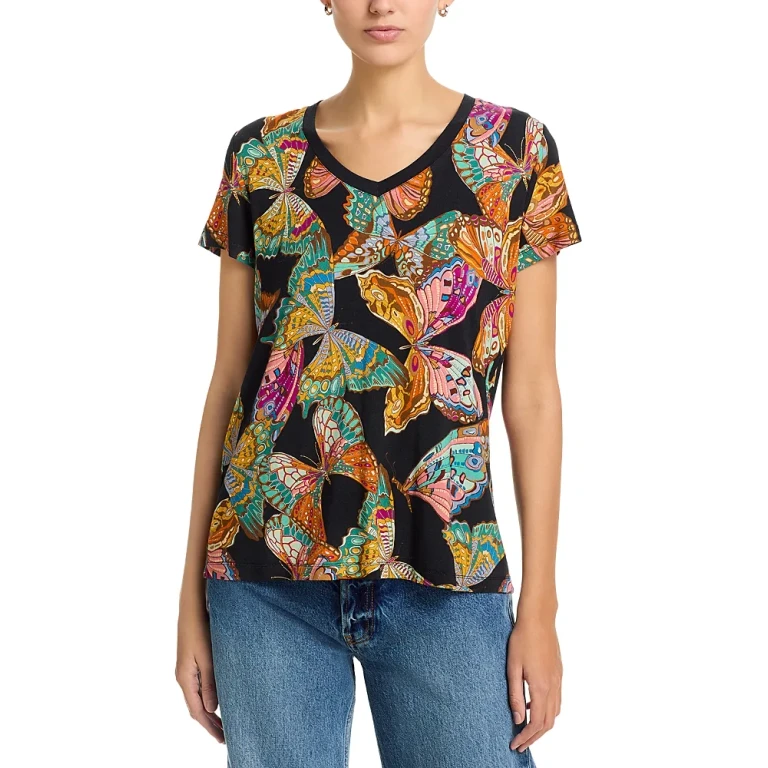 Johnny Was The Janie V Neck Tee
