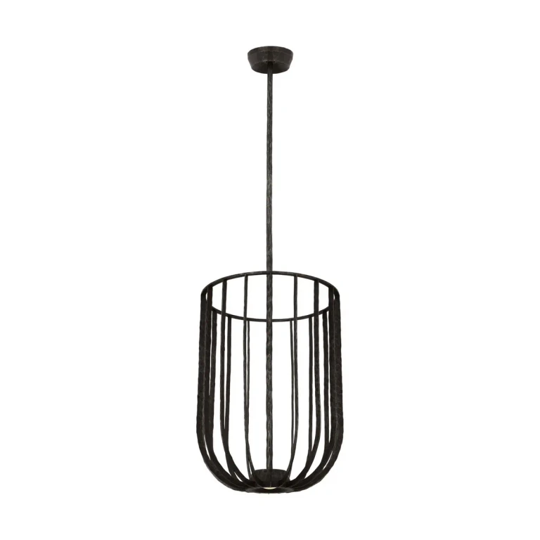 Aged Iron LED Pendant from the Sanchi Collection