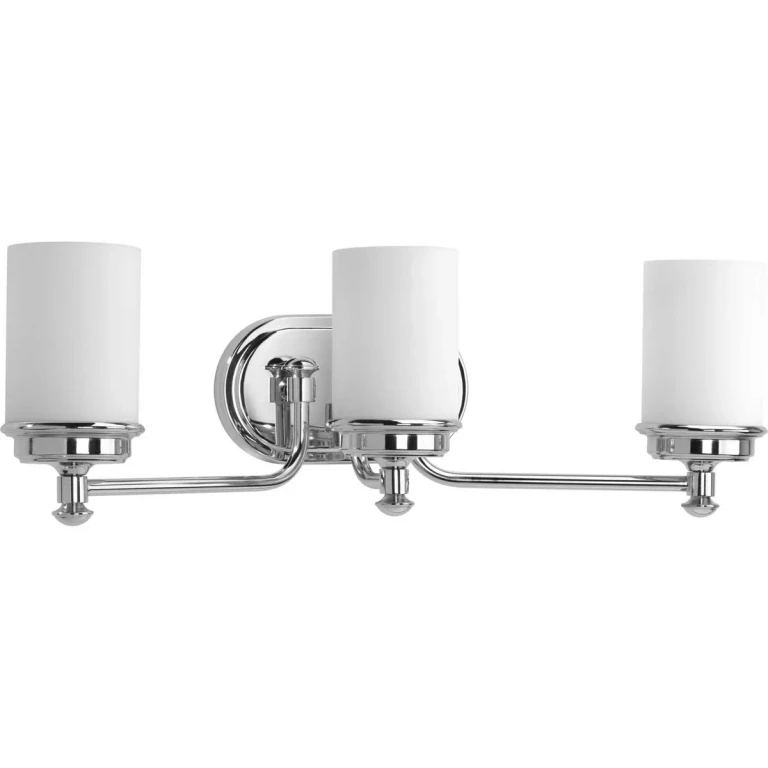 Polished Chrome Three Light Bath from the Glide Collection