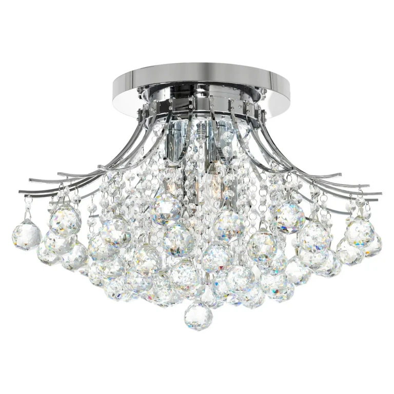 Chrome Six Light Flush Mount from the Princess Collection