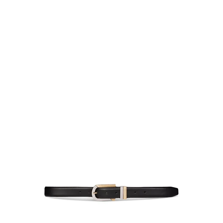 Black Suede Studio Women's Erin Rectangular Buckle Belt
