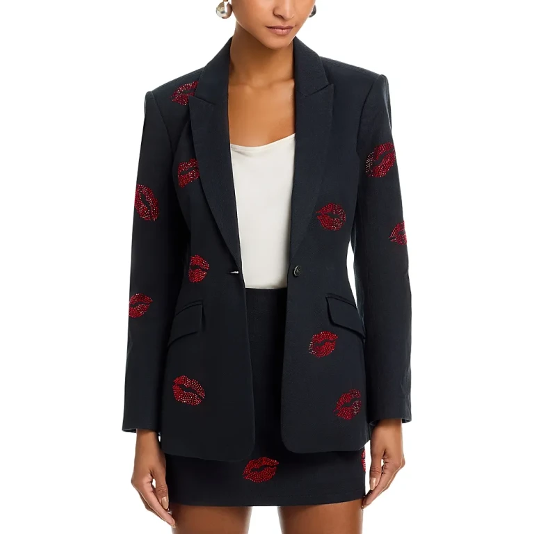 Cinq a Sept Kissing Booth Denim Blazer