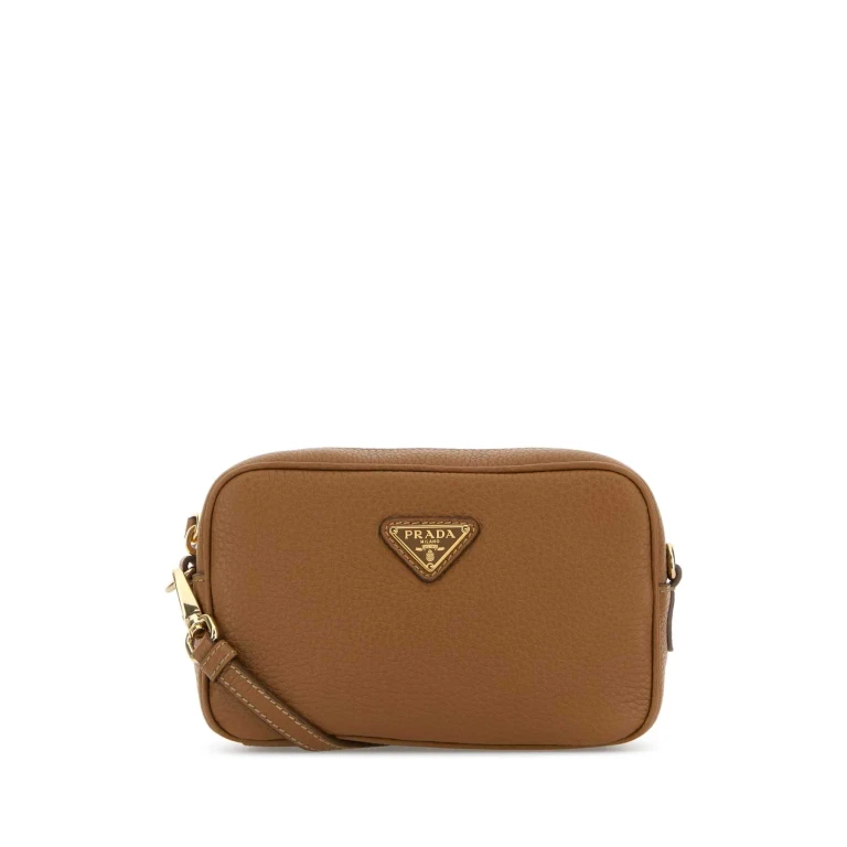 Caramel Leather Crossbody Bag
