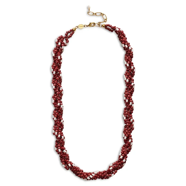 Anni Lu Rodeo Necklace Deep Burgundy One Size