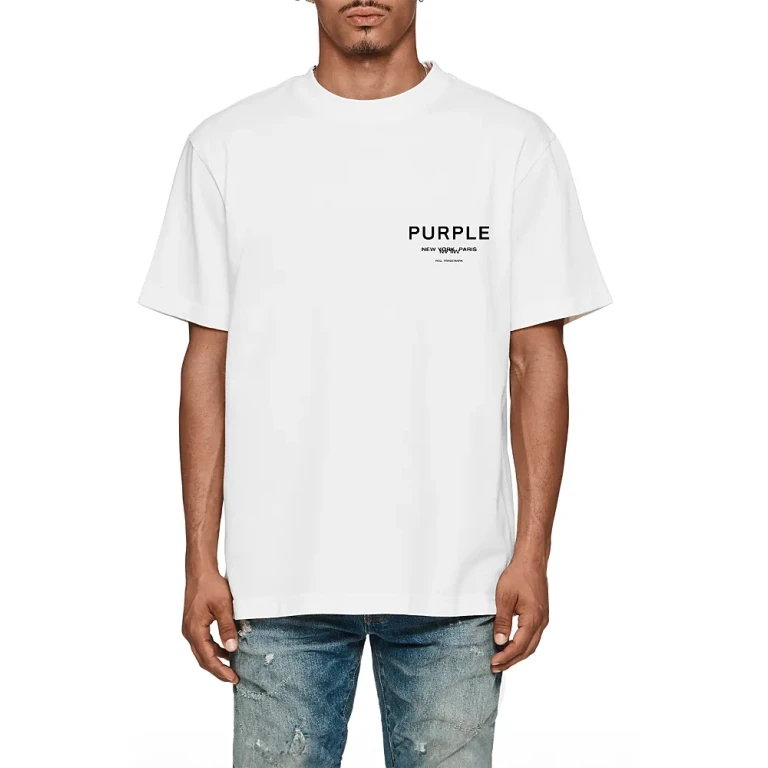 Purple Brand Jersey Graphic Logo Tee