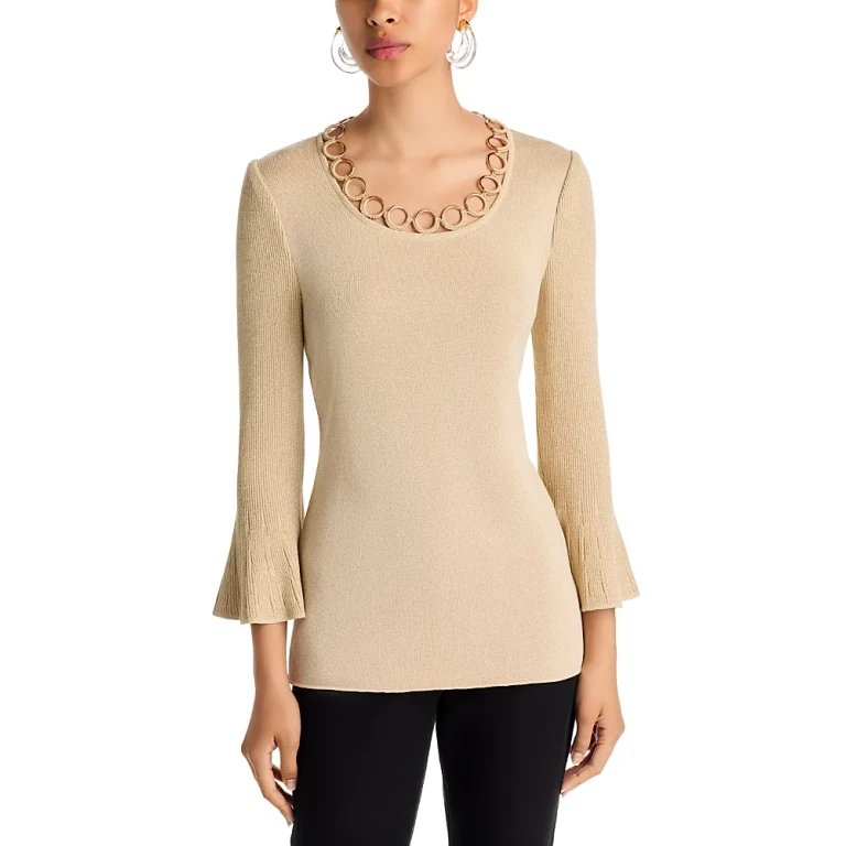 Misook Bell Sleeve Knit Tunic