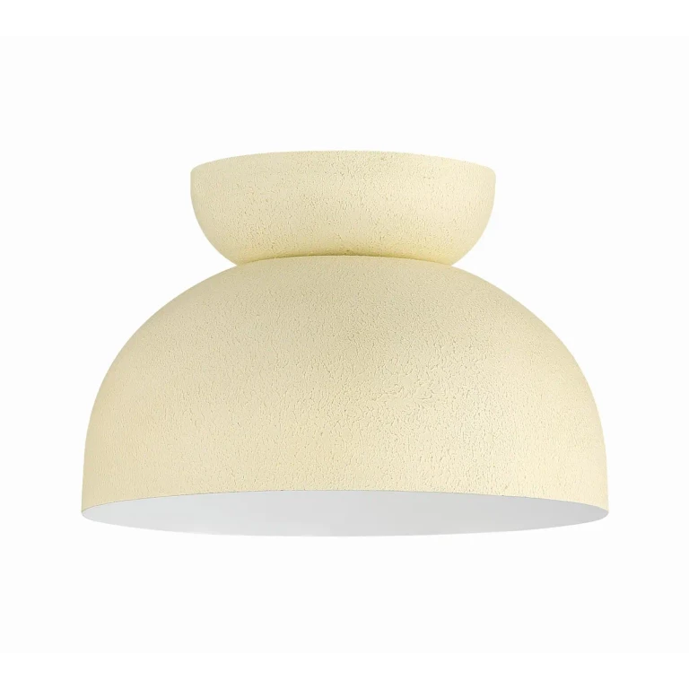 Cottage White One Light Flushmount from the Ventura Dome Collection