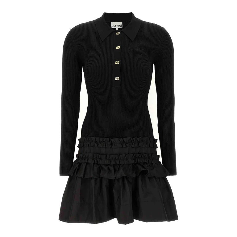 Ganni Robe Courte - Noir