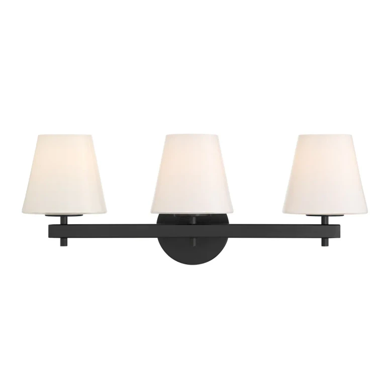 Black Bathroom Vanity Light from the Colton Collection