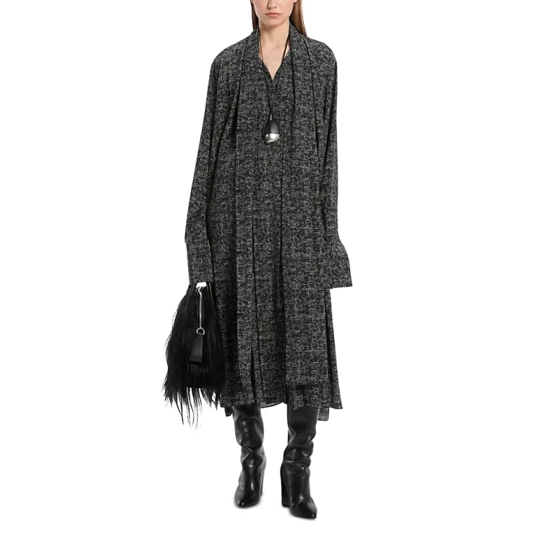 Michael Kors Collection Silk Scarf Shirt Dress