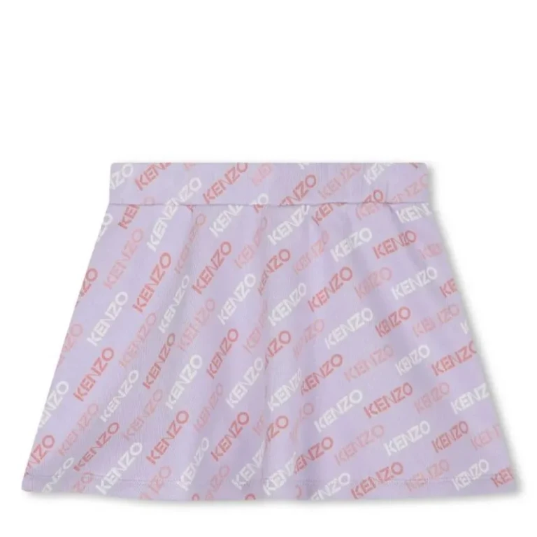 Kenzo Kids Monogram Print Mini Skirt