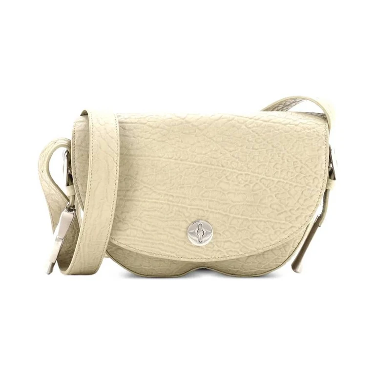 Burberry Hunter Leather Small Satchel Crossbody