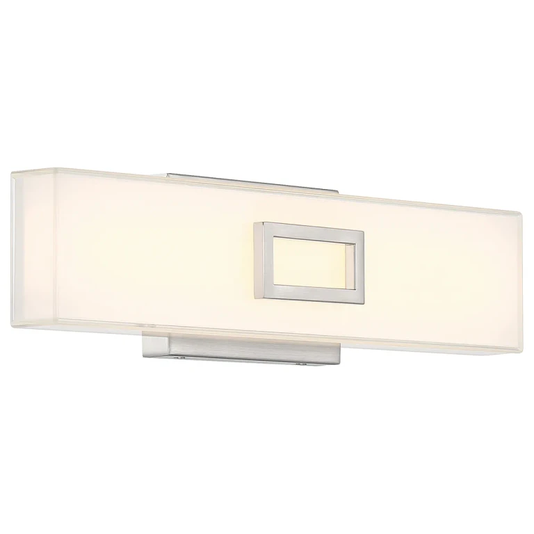 Restore 1-Light LED Bathroom Vanity Light in Brushed Steel