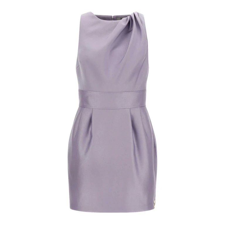 Elisabetta Franchi Robe Au Genou - Violet