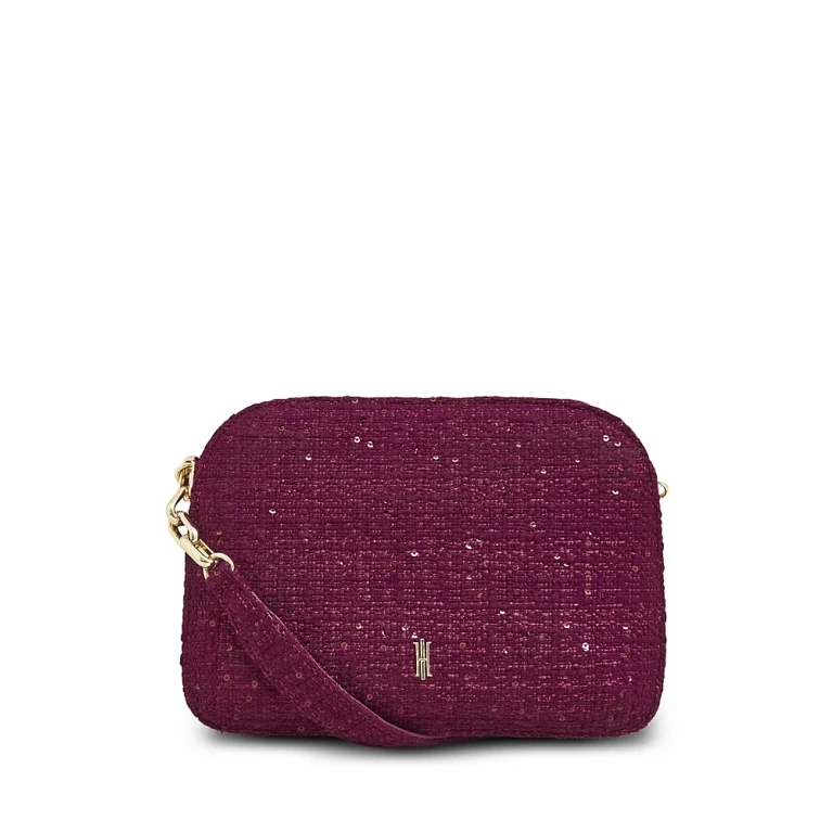 Hobbs London Milan Sequin Woven Tweed Clutch